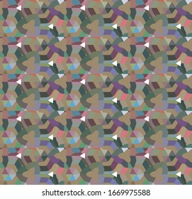 Seamless geometric ornamental vector pattern. Abstract background