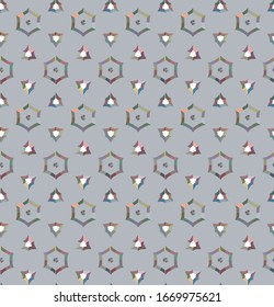 Seamless geometric ornamental vector pattern. Abstract background