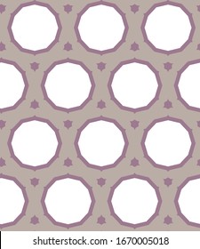 Seamless geometric ornamental vector pattern. Abstract background