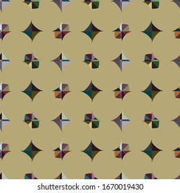 Seamless geometric ornamental vector pattern. Abstract background