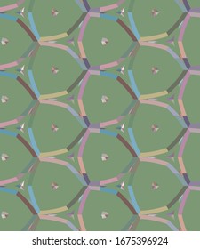 Seamless geometric ornamental vector pattern. Abstract background