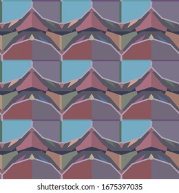 Seamless geometric ornamental vector pattern. Abstract background