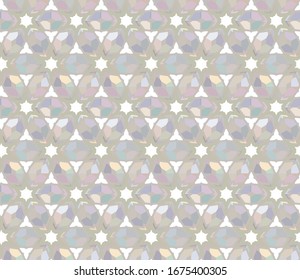 Seamless geometric ornamental vector pattern. Abstract background
