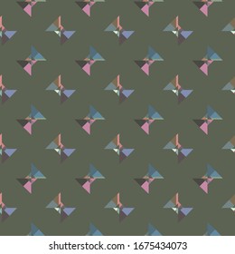 Seamless geometric ornamental vector pattern. Abstract background