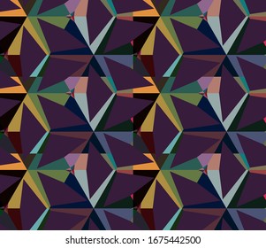 Seamless geometric ornamental vector pattern. Abstract background