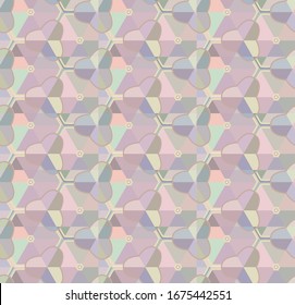 Seamless geometric ornamental vector pattern. Abstract background