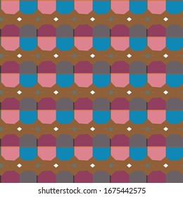 Seamless geometric ornamental vector pattern. Abstract background