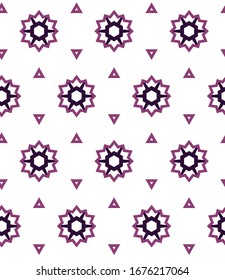 Seamless geometric ornamental vector pattern. Abstract background