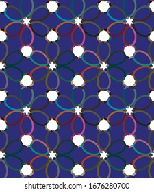 Seamless geometric ornamental vector pattern. Abstract background