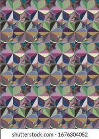 Seamless geometric ornamental vector pattern. Abstract background