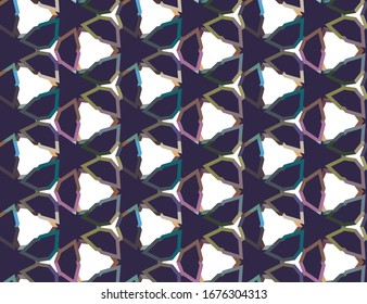 Seamless geometric ornamental vector pattern. Abstract background