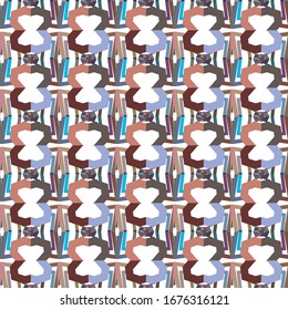 Seamless geometric ornamental vector pattern. Abstract background