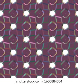 Seamless geometric ornamental vector pattern. Abstract background