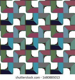Seamless geometric ornamental vector pattern. Abstract background