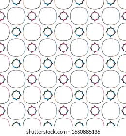 Seamless geometric ornamental vector pattern. Abstract background