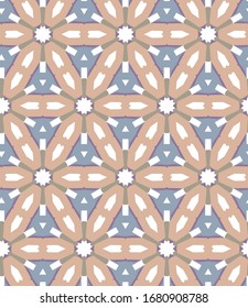 Seamless geometric ornamental vector pattern. Abstract background