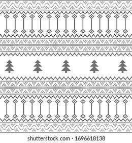 Seamless geometric ornamental vector pattern with dots black design. Abstract background motif ulos. creative design cloth pattern. tribal ethnic flat design. Fabric print
