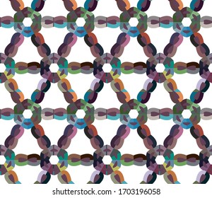 Seamless geometric ornamental vector pattern. Abstract background