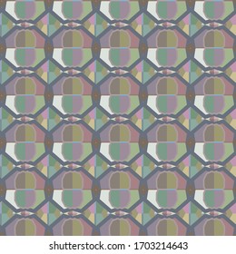 Seamless geometric ornamental vector pattern. Abstract background