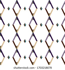 Seamless geometric ornamental vector pattern. Abstract background