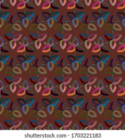 Seamless geometric ornamental vector pattern. Abstract background