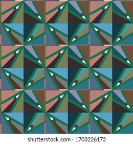 Seamless geometric ornamental vector pattern. Abstract background