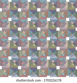 Seamless geometric ornamental vector pattern. Abstract background