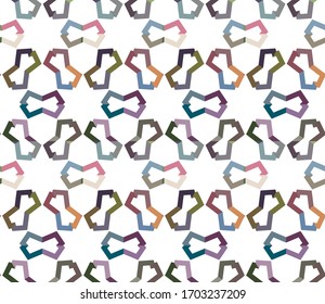 Seamless geometric ornamental vector pattern. Abstract background