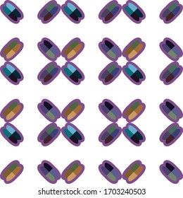 Seamless geometric ornamental vector pattern. Abstract background