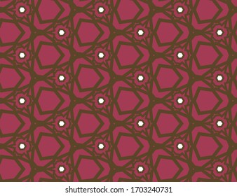 Seamless geometric ornamental vector pattern. Abstract background