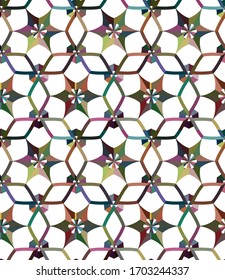 Seamless geometric ornamental vector pattern. Abstract background