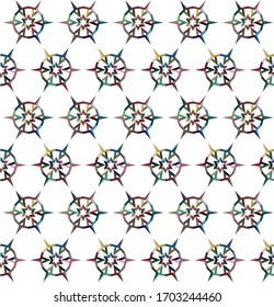 Seamless geometric ornamental vector pattern. Abstract background