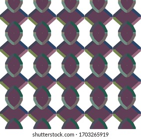 Seamless geometric ornamental vector pattern. Abstract background