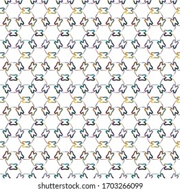 Seamless geometric ornamental vector pattern. Abstract background