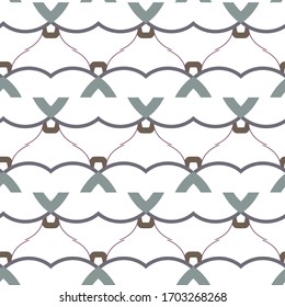 Seamless geometric ornamental vector pattern. Abstract background