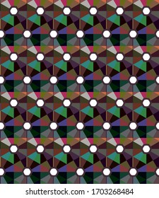 Seamless geometric ornamental vector pattern. Abstract background