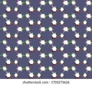 Seamless geometric ornamental vector pattern. Abstract background
