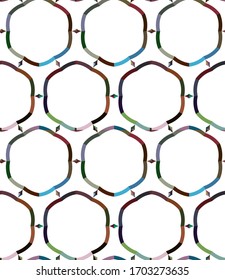 Seamless geometric ornamental vector pattern. Abstract background