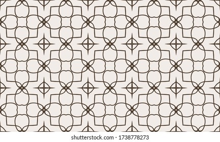 Seamless geometric ornamental vector pattern. Abstract background