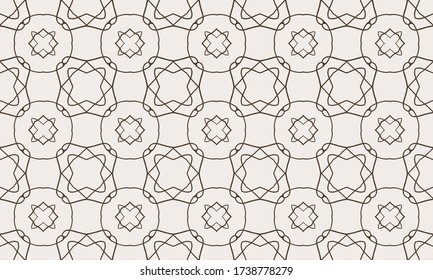 Seamless geometric ornamental vector pattern. Abstract background