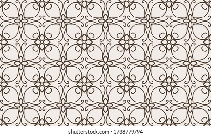 Seamless geometric ornamental vector pattern. Abstract background