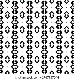 Seamless geometric ornamental vector pattern