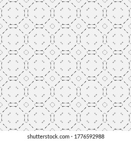 Patrón de vector ornamental geométrico sin mar