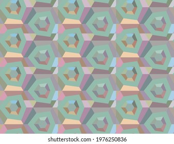 Seamless geometric ornamental vector pattern. Abstract background