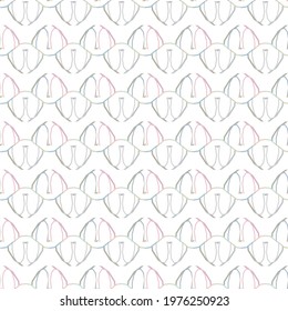 Seamless geometric ornamental vector pattern. Abstract background