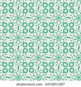 Seamless geometric ornamental vector pattern. Abstract background.pattern with decorative snowflakes on white background.