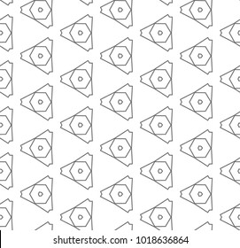 Seamless geometric ornamental vetor pattern