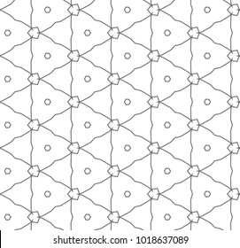 Seamless geometric ornamental vetor pattern