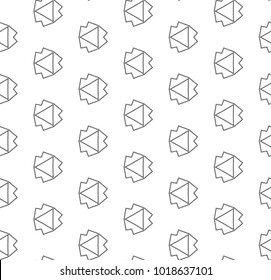 Seamless geometric ornamental vetor pattern