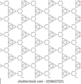 Seamless geometric ornamental vetor pattern